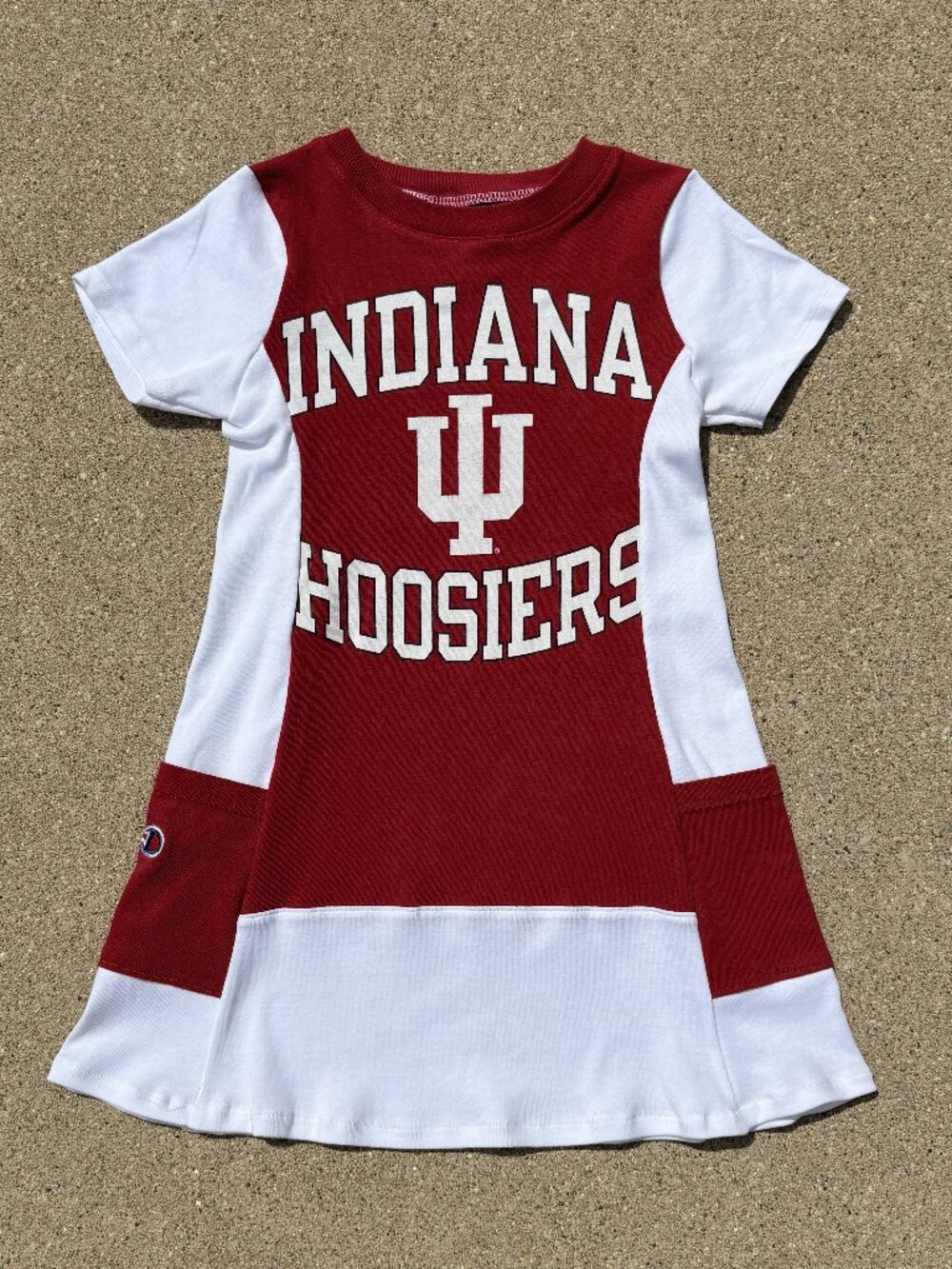 Indiana University Hooisers Handmade reworked toddler 4t tunic t- shirt dress